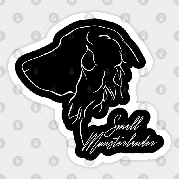 Proud Small Munsterlander profile dog lover Sticker by wilsigns